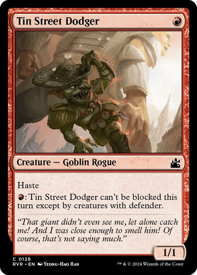 Tin Street Dodger (RVR) #128 Common (Lightly Played) Ravnica Remastered Magic: The Gathering: 2024