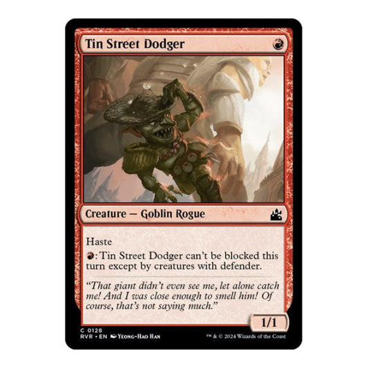 Tin Street Dodger (RVR) #128 Common (Lightly Played) Ravnica Remastered Magic: The Gathering: 2024