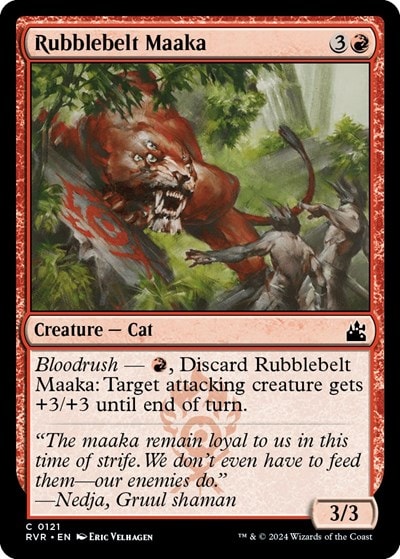 Rubblebelt Maaka (RVR) #121 Common (Lightly Played) Ravnica Remastered Magic: The Gathering: 2024
