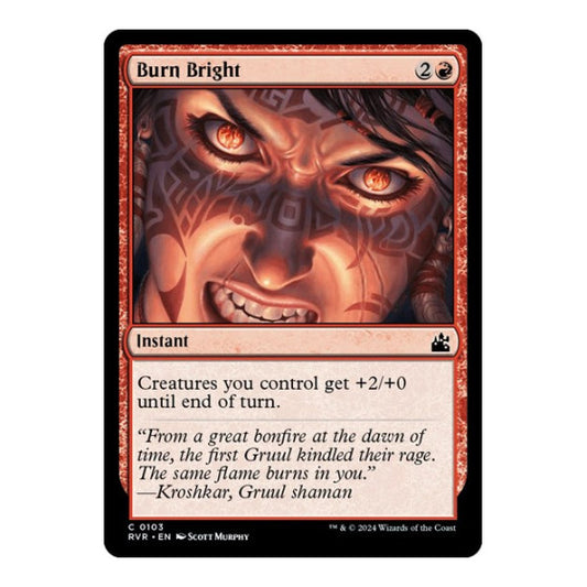 Burn Bright (RVR) #103 Common (Lightly Played) Ravnica Remastered Magic: The Gathering: 2024