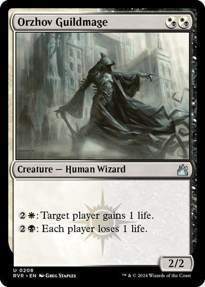 Orzhov Guildmage (RVR) #208 Uncommon (Lightly Played) Ravnica Remastered Magic: The Gathering: 2024