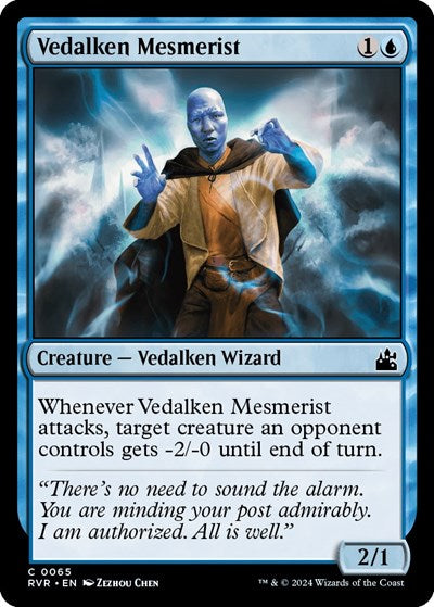 Vedalken Mesmerist (RVR) #65 Common (Lightly Played) Ravnica Remastered Magic: The Gathering: 2024