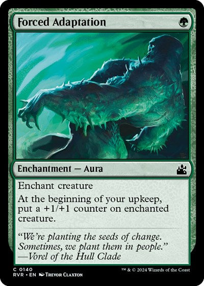 Forced Adaptation (RVR) #140 Common (Lightly Played) Ravnica Remastered Magic: The Gathering: 2024