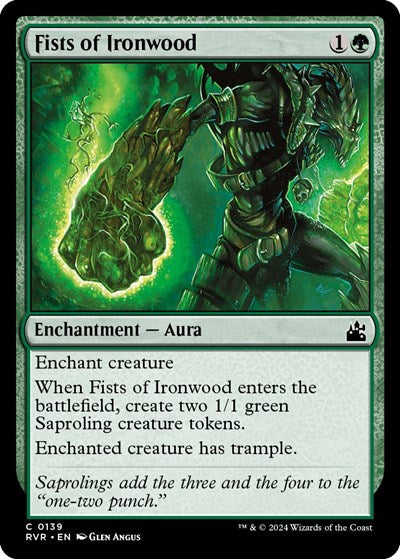 Fists of Ironwood (RVR) #139 Common (Lightly Played) Ravnica Remastered Magic: The Gathering: 2024