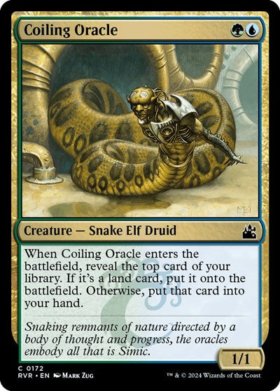 Coiling Oracle (RVR) #172 Common (Lightly Played) Ravnica Remastered Magic: The Gathering: 2024