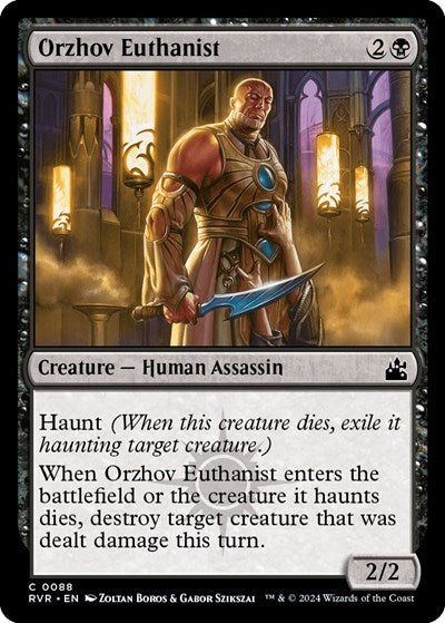 Orzhov Euthanist (RVR) #88 Common (Lightly Played) Ravnica Remastered Magic: The Gathering: 2024