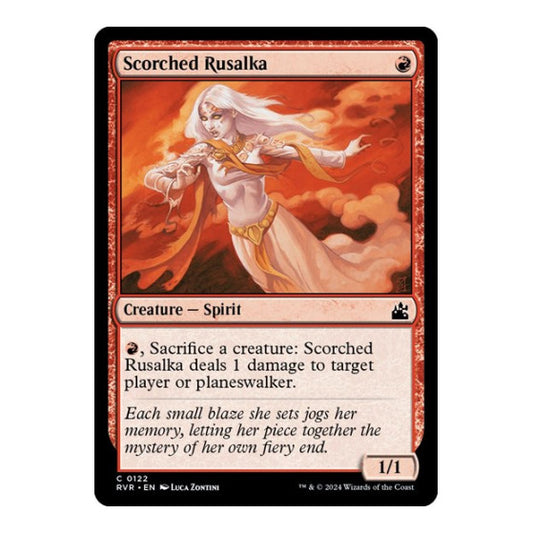 Scorched Rusalka (RVR) #122 Common (Lightly Played) Ravnica Remastered Magic: The Gathering: 2024