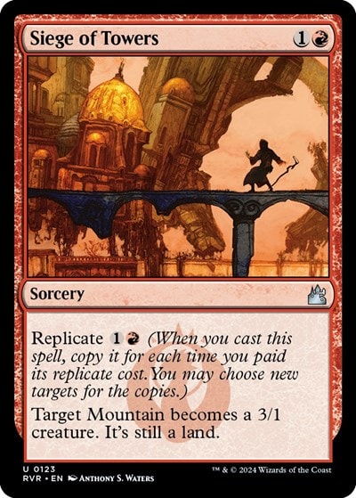 Siege of Towers (RVR) #123 Uncommon (Lightly Played) Ravnica Remastered Magic: The Gathering: 2024