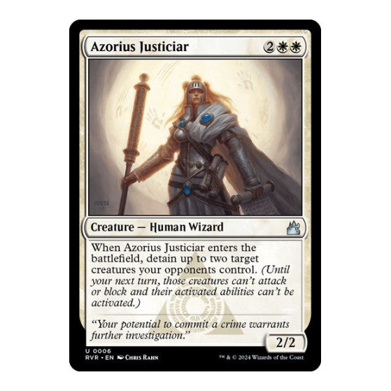 Azorius Justiciar (RVR) #6 Uncommon (Lightly Played) Ravnica Remastered Magic: The Gathering: 2024