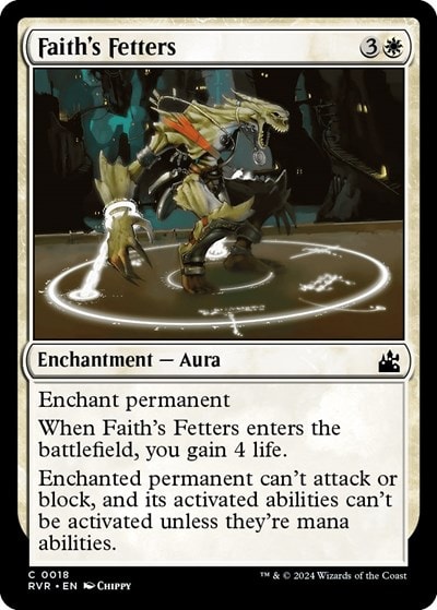 Faiths Fetters (RVR) #18 Common (Lightly Played) Ravnica Remastered Magic: The Gathering: 2024