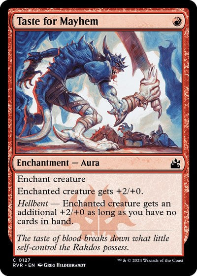 Taste for Mayhem (RVR) #127 Common (Lightly Played) Ravnica Remastered Magic: The Gathering: 2024