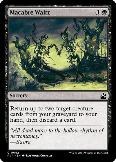 Macabre Waltz (RVR) #82 Common (Lightly Played) Ravnica Remastered Magic: The Gathering: 2024