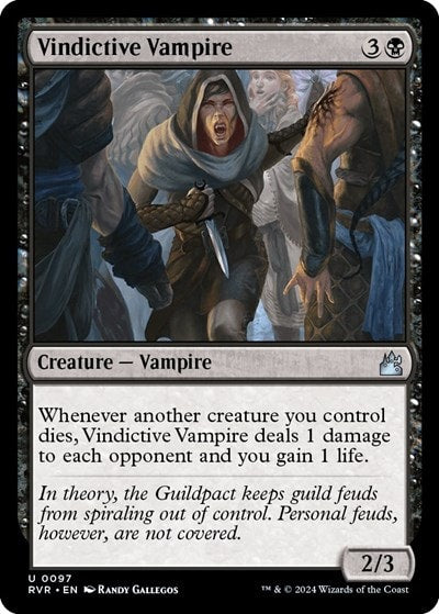 Vindictive Vampire (RVR) #97 Uncommon (Lightly Played) Ravnica Remastered Magic: The Gathering: 2024