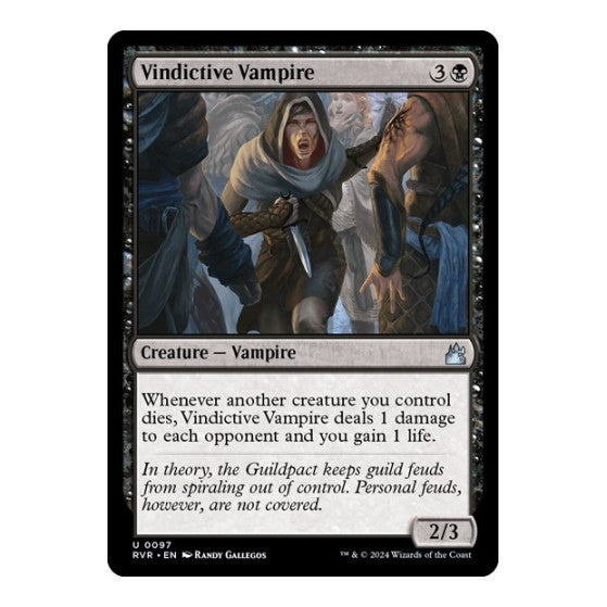 Vindictive Vampire (RVR) #97 Uncommon (Lightly Played) Ravnica Remastered Magic: The Gathering: 2024