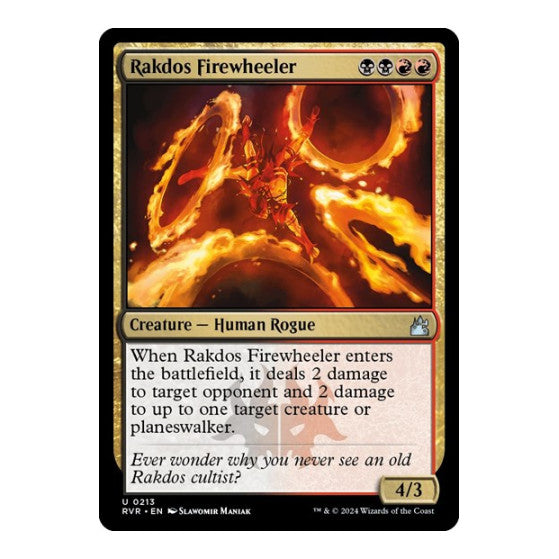 Rakdos Firewheeler (RVR) #213 Uncommon (Lightly Played) Ravnica Remastered Magic: The Gathering: 2024