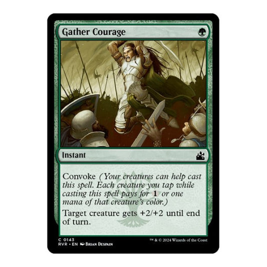 Gather Courage (RVR) #143 Common (Lightly Played) Ravnica Remastered Magic: The Gathering: 2024