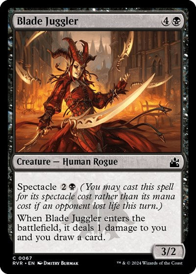 Blade Juggler (RVR) #67 Common (Lightly Played) Ravnica Remastered Magic: The Gathering: 2024