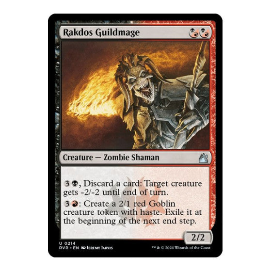 Rakdos Guildmage (RVR) #214 Uncommon (Lightly Played) Ravnica Remastered Magic: The Gathering: 2024