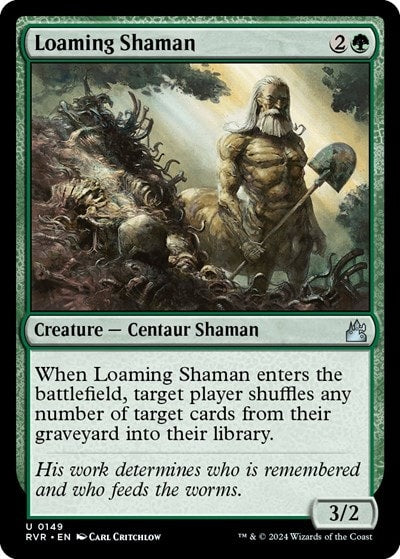 Loaming Shaman (RVR) #149 Uncommon (Lightly Played) Ravnica Remastered Magic: The Gathering: 2024