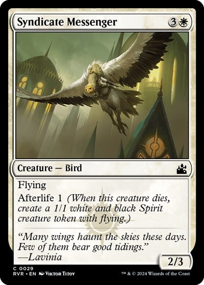 Syndicate Messenger (RVR) #29 Common (Lightly Played) Ravnica Remastered Magic: The Gathering: 2024
