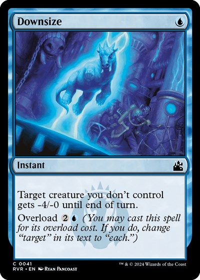 Downsize (RVR) #41 Common (Lightly Played) Ravnica Remastered Magic: The Gathering: 2024