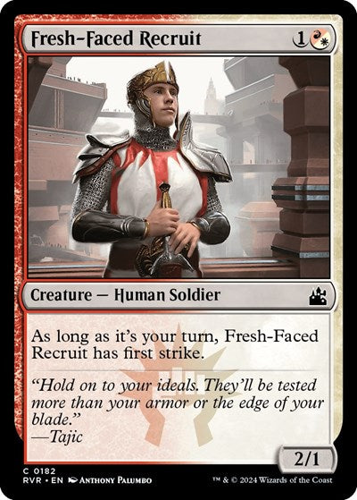 Fresh Faced Recruit (RVR) #182 Common (Lightly Played) Ravnica Remastered Magic: The Gathering: 2024
