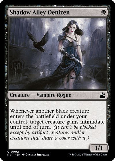 Shadow Alley Denizen (RVR) #92 Common (Lightly Played) Ravnica Remastered Magic: The Gathering: 2024