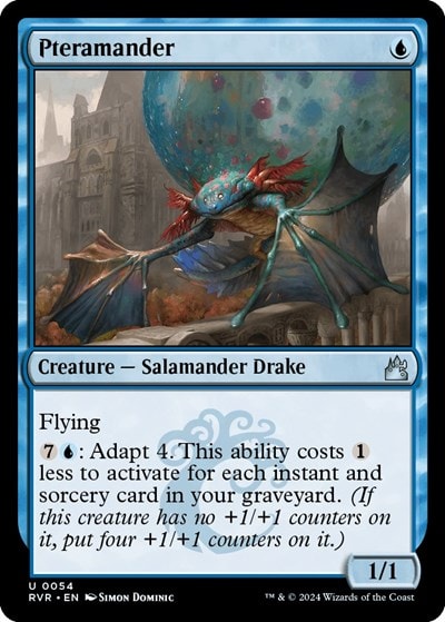 Pteramander (RVR) #54 Uncommon (Lightly Played) Ravnica Remastered Magic: The Gathering: 2024