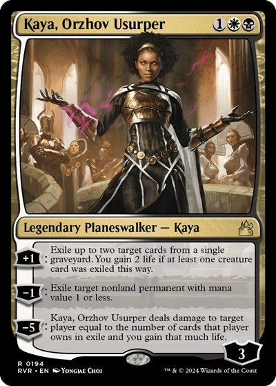 Kaya Orzhov Usurper (RVR) #194 Rare (Lightly Played) Ravnica Remastered Magic: The Gathering: 2024