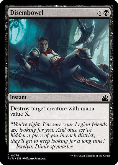 Disembowel (RVR) #74 Common (Lightly Played) Ravnica Remastered Magic: The Gathering: 2024