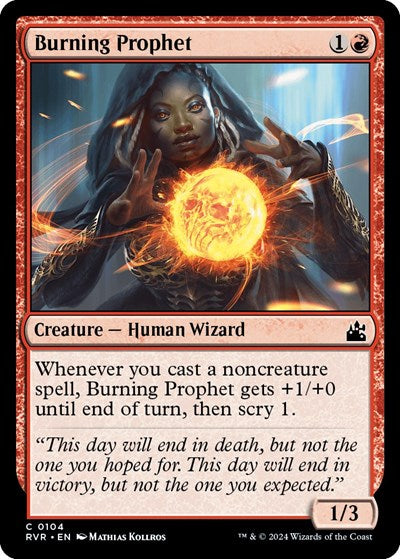 Burning Prophet (RVR) #104 Common (Lightly Played) Ravnica Remastered Magic: The Gathering: 2024