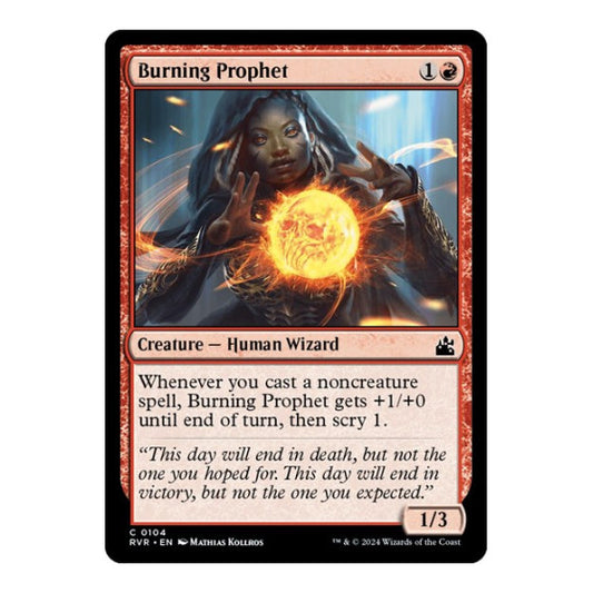 Burning Prophet (RVR) #104 Common (Lightly Played) Ravnica Remastered Magic: The Gathering: 2024