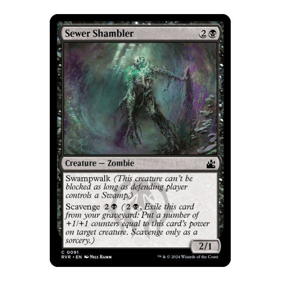 Sewer Shambler (RVR) #91 Common (Lightly Played) Ravnica Remastered Magic: The Gathering: 2024