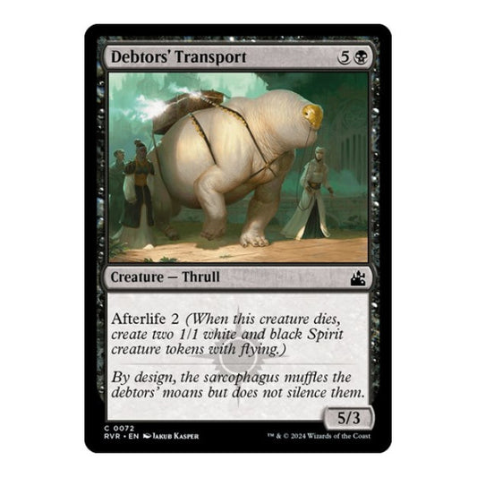 Debtors' Transport (RVR) #72 Common (Lightly Played) Ravnica Remastered Magic: The Gathering: 2024