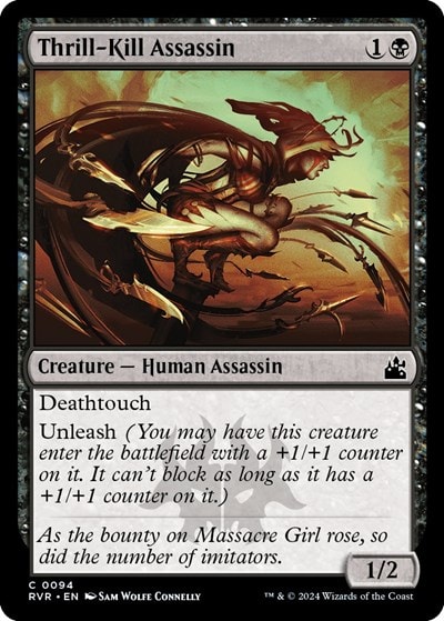 Thrill Kill Assassin (RVR) #94 Common (Moderately Played) Ravnica Remastered Magic: The Gathering: 2024