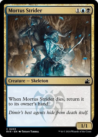 Mortus Strider (RVR) #203 Common (Moderately Played) Ravnica Remastered Magic: The Gathering: 2024