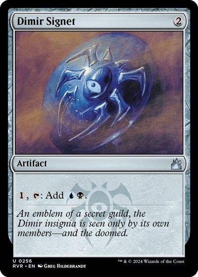 Dimir Signet (RVR) #256 Uncommon (Lightly Played) Ravnica Remastered Magic: The Gathering: 2024