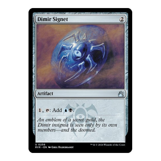 Dimir Signet (RVR) #256 Uncommon (Lightly Played) Ravnica Remastered Magic: The Gathering: 2024