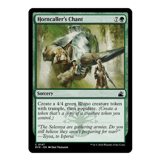 Horncaller's Chant (RVR) #147 Common (Lightly Played) Ravnica Remastered Magic: The Gathering: 2024