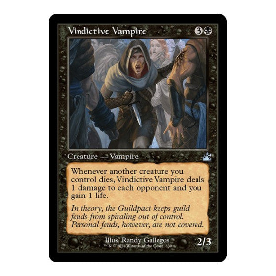 Vindictive Vampire (Retro Frame) (RVR) #330 Uncommon (Lightly Played) Ravnica Remastered Magic: The Gathering: 2024