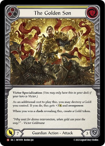 The Golden Son (HVY) #HVY059 Majestic (Near Mint) Heavy Hitters Flesh & Blood TCG: 2024