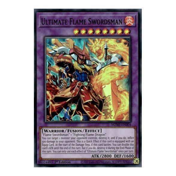 Ultimate Flame Swordsman (MZMI) #MZMI-EN004 Super Rare (1st Edition Near Mint) Maze of Millennia YuGiOh: 2024