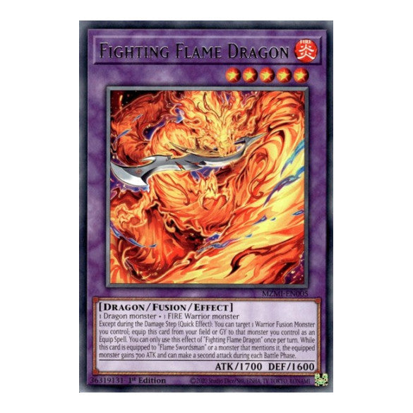 Fighting Flame Dragon (MZMI) #MZMI-EN005 Rare (1st Edition Near Mint) Maze of Millennia YuGiOh: 2024