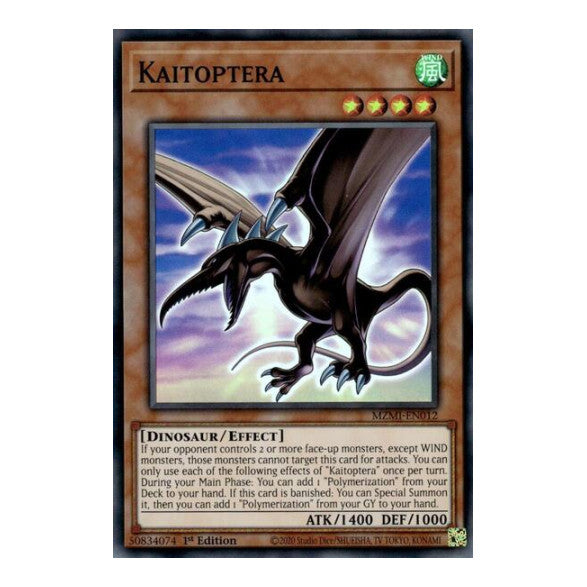 Kaitoptera (MZMI) #MZMI-EN012 Super Rare (1st Edition Near Mint) Maze of Millennia YuGiOh: 2024