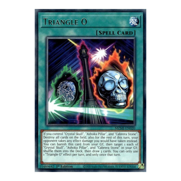 Triangle O (MZMI) #MZMI-EN020 Rare (1st Edition Near Mint) Maze of Millennia YuGiOh: 2024