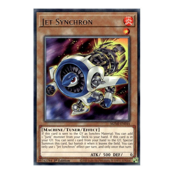 Jet Synchron (MZMI) #MZMI-EN044 Rare (1st Edition Near Mint) Maze of Millennia YuGiOh: 2024