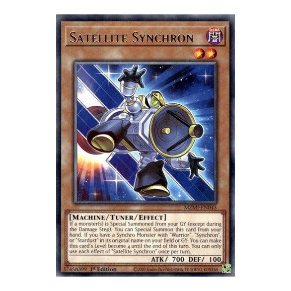Satellite Synchron (MZMI) #MZMI-EN045 Rare (1st Edition Near Mint) Maze of Millennia YuGiOh: 2024