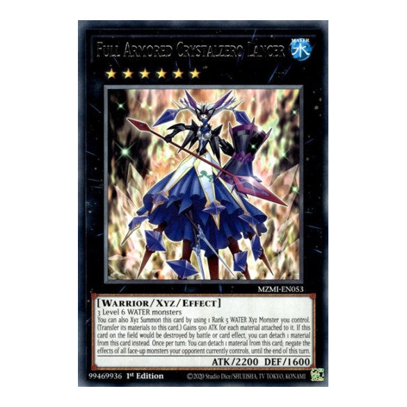 Full Armored Crystalzero Lancer (MZMI) #MZMI-EN053 Rare (1st Edition Near Mint) Maze of Millennia YuGiOh: 2024