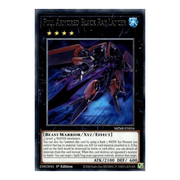 Full Armored Black Ray Lancer (MZMI) #MZMI-EN054 Rare (1st Edition Near Mint) Maze of Millennia YuGiOh: 2024