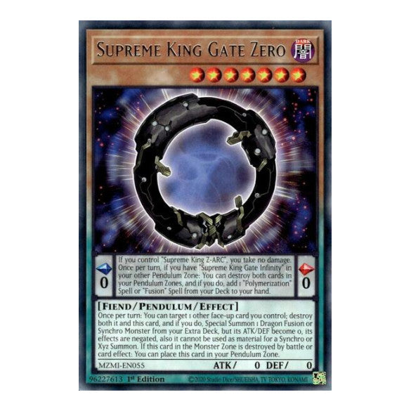 Supreme King Gate Zero (MZMI) #MZMI-EN055 Rare (1st Edition Near Mint) Maze of Millennia YuGiOh: 2024